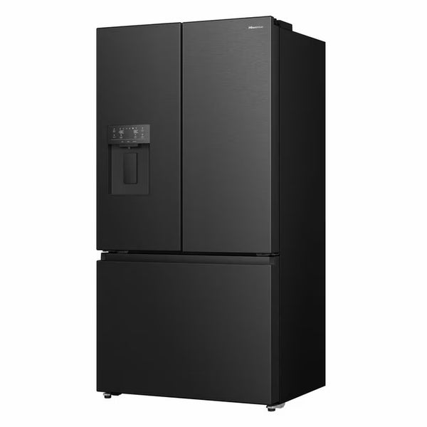 Hisense RF815N4SEFE, French Door Fridge Freezer E Rating in Black Stainless Steel