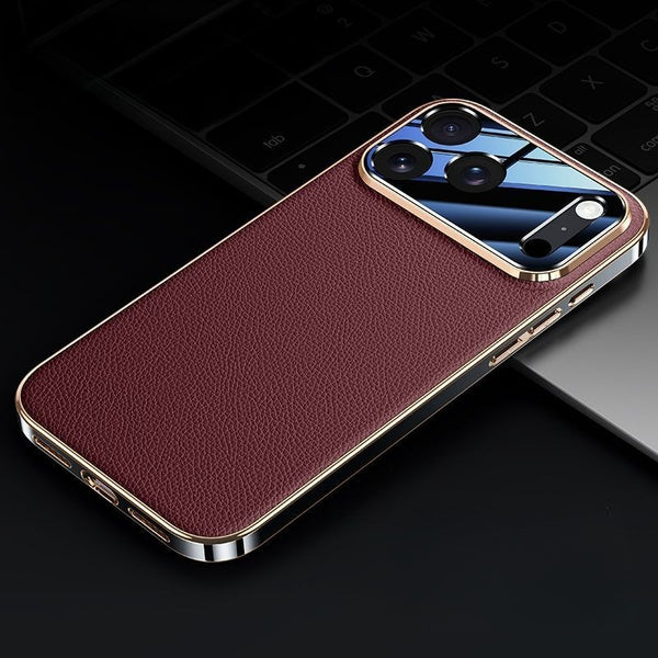 Phone Case - Light Luxury Business Phone Case for Iphone 17Promax Ultra Thin Anti Drop Mens Protective Cover