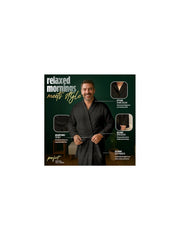 Men'S Hooded Cotton Bathrobe – Ultra Soft Terry Cloth Spa Robe with Adjustable Belt & Deep Pockets – Knee Length Luxury Home & Hotel Dressing Gown