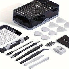 114-in-1 Premium Screwdriver Tool Set, Magnetic Bit Design & High Hardness Construction, Multi-functional Repair Kit with Specialty Special-Shaped Screw Bits