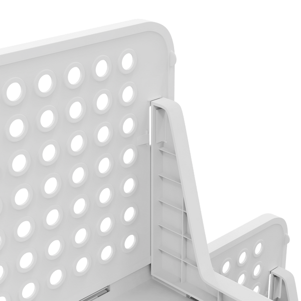 Set of 4 Stackable Foldable Wardrobe Storage Box Organizer, Plastic White Wardrobe Shelves Closet Organiser Box, Pull Out Like a Drawer, Suitable for Home, Bedroom, Kitchen (Easy Open and Folding)