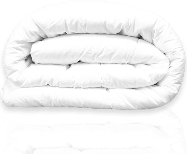 Divine Textiles Lightweight Air Cloud Quilt 4.5 10.5 13.5 15 TOG Duvet – Breathable All-Season Duvet with Soft Hollowfibre Filling | Single, Double, King, Super King | White