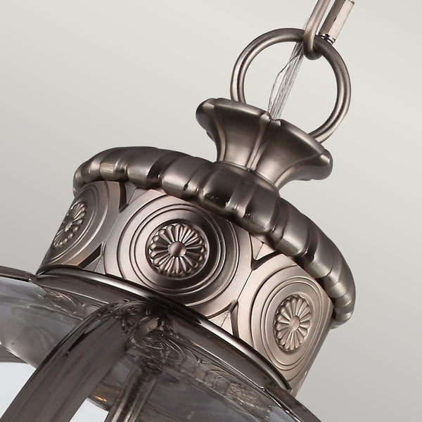 Feiss Adams 4 Light Pendant Chandelier - Antique Nickel