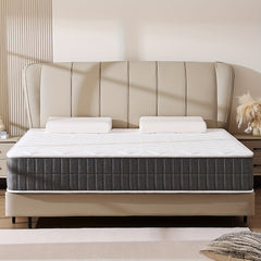 Single/Small Double/Double/King 20cm/25cm Comfortable Mattress, Rhombus White, Medium Firm Mattress 7 Layerss, No-Noise Innerspring Pocket Springs, Suitable for Bedroom, Breathable, Relaxing, Bedroom Furniture, Christmas Decorations Mattress In A Box