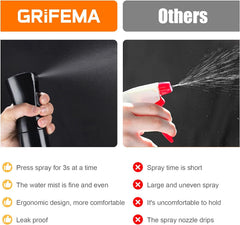 GRIFEMA 200Ml Small Water Spray Bottles, Continuous Mist Empty Hair Spray Bottles for Cleaning, Curly Hair, Plants GE2001B-200B, Black