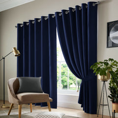 2pcs Full Blackout Curtains, 100% Polyester Fabric, Privacy Protected, Sound proof, Energy saving Grommet Top Curtains for Bedrooms, Living Room, Home Decor & Room Decor