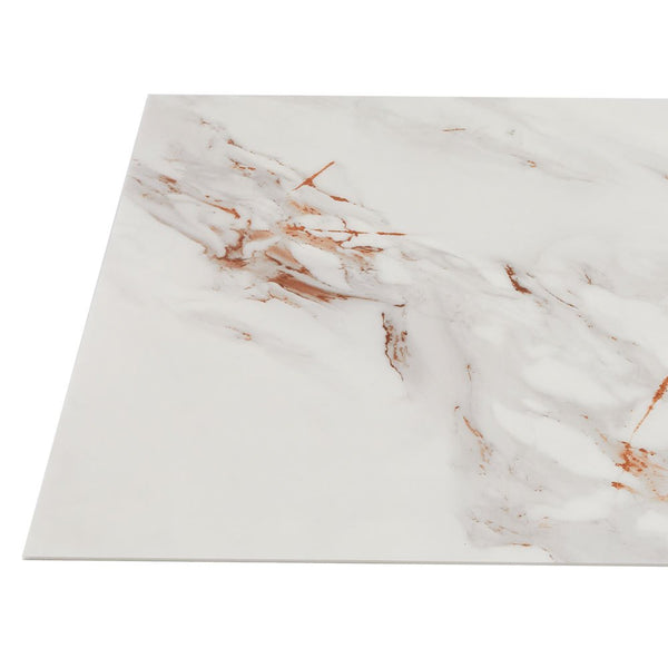 10/20/30/40 Pack Luxury Marble Effect Self-adhesive Floor Tiles 60x30cm, 2mm Thicken Vinyl Flooring Tiles Wall Stickers, Removable PVC Wall Decals, Suitable for Living Room, Bedroom, Kitchen Backsplashes, Bathroom, Office, Background Walls, Easy To Instal