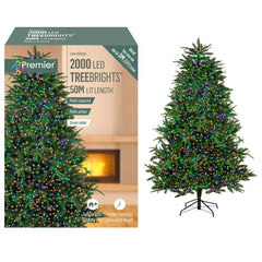 Premier TreeBrights 2000 Multi Colour LED Lights with Timer