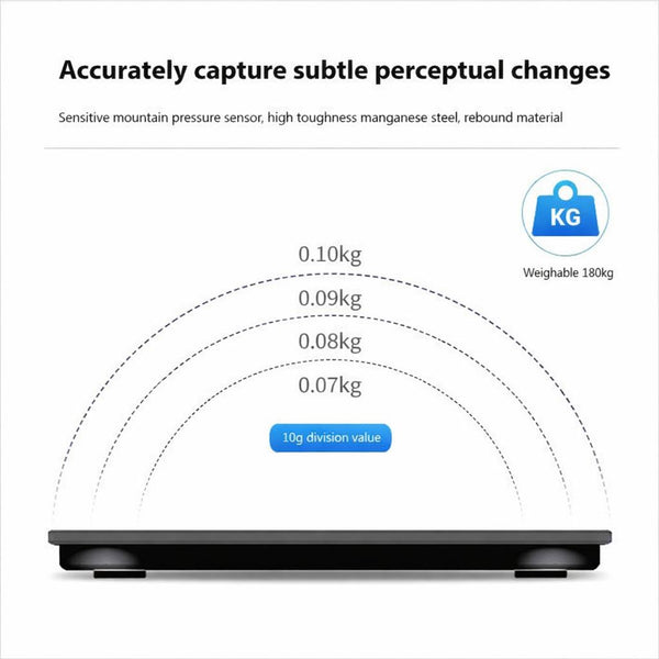 Bluetooth Smart Body Fat Scale 180kg Digital BMI Weight Scale with App Body Composition Analyser LED Display Wireless Bathroom Scale