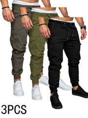 -Border Trade Men'S Outdoor Casual Cargo Pants (Multi-Color 3-Strip Set) More Cost-Effective
