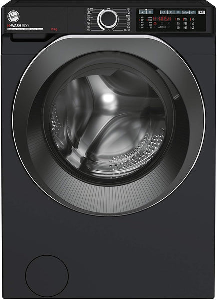Hoover H-WASH 500 10Kg Freestanding Washing Machine, 1400 RPM, a Rated, Eco‑Power Inverter Motor, Hon App, 60 Programmes, Care Dose, Power Care System, Black, 60X59X85 Cm ‑ HW 410AMBCB/1-80