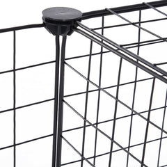 Dog Playpen, Cat Playpen, Small Animal Playpen Metal Pet Playpen for Small Dogs Cats Including 12 Panels, Portable Small Animal Wire Cage for Indoor Yd Fence for Guinea Pigs, Rabbits Kennel Crate Fence, Dog Fence for Puppy, Kitten, Hamster, Turtle, Hedgeh
