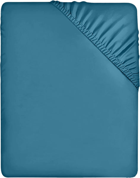 Utopia Bedding Fitted Sheet Double, Grey - Deep Pocket 14 Inch (35 Cm) - Easy Care - OEKO-TEX Certified - Soft Brushed Microfibre Fabric - Shrinkage and Fade Resistant - Bottom Sheet