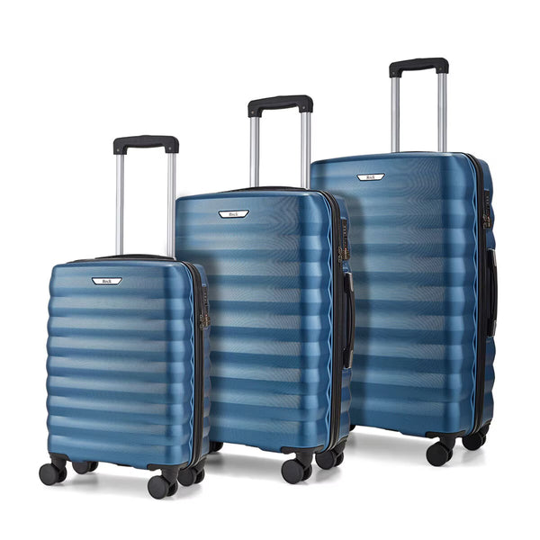 Rock Berlin 3 Piece Hardside Luggage Set in Purple