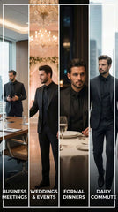 Men'S Suit 3pcs Set Formal Attire Blazer Trousers Vest Wedding Outfit Important Occasion Dress