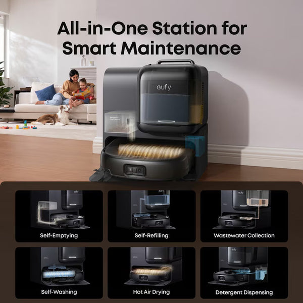 Eufy E28 Omni Robot Vacuum in Black