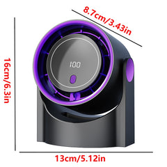 2025 New Upgrade Large Battery Portable Fashion Desk Fan Air Conditioner, 5-Speed Wind Cooling