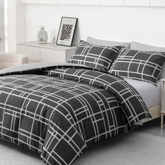 Pamposh Double Duvet Set Premium Brushed Microfiber Duvet Cover Double Ultrasoft Hypoallergenic Duvet Double Cover Set Non Iron Luxury Bedding Sets with Zipper Closure