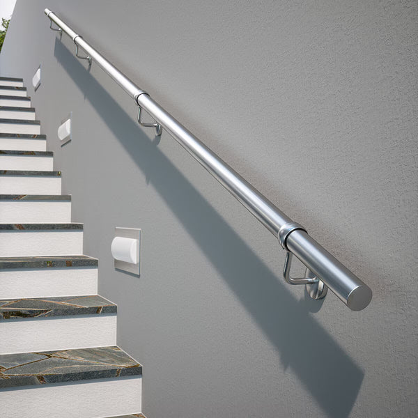 Rothley Stainless Steel Hand Rail Kit, 3.6M - Brushed