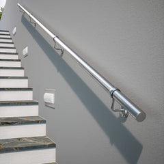 Rothley Stainless Steel Hand Rail Kit, 3.6M - Brushed
