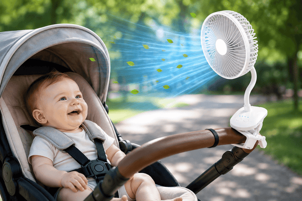Portable Desk Fan Clip 6-Inch USB Rechargeable VortexX