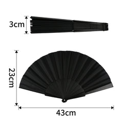 3Pcs Hand Fan Held Portable Spanish Dances Fabric Folding Party Wedding Gift