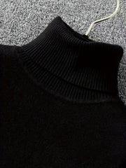 Women's Elegant Casual Cardigan Sweater-Long Sleeve,, High Collar, Keep Warm, Stylish Top for Cold Weather