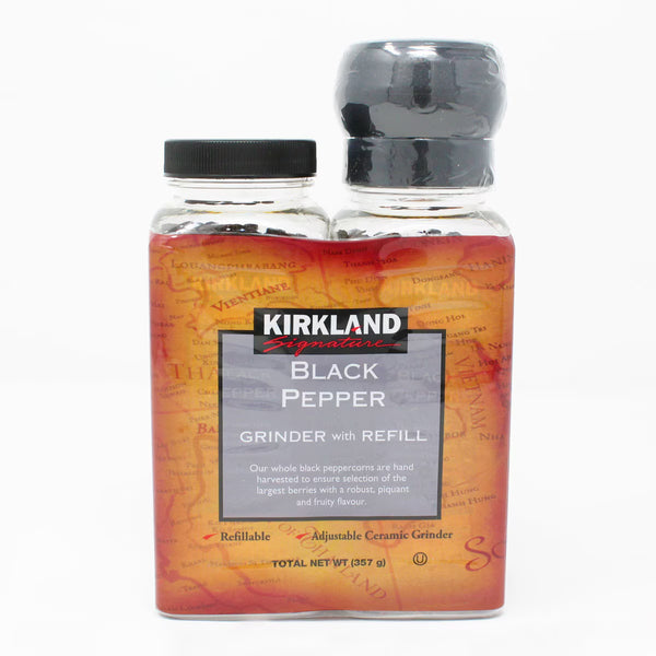 Kirkland Signature Black Pepper Grinder with Refill, 357G