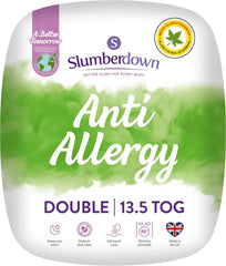 Slumberdown anti Allergy Double Duvet 10.5 Tog - Allergy UK Approved All Year round Double Quilt for Allergy Sufferers - Made in the UK, anti Bacterial and Machine Washable Bedding (200 X 200Cm)