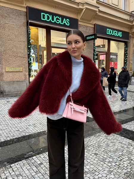 Faux Winter Warm Fashion Plush Top Short Coat for Women