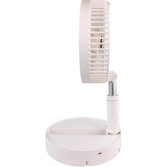 7 Inch USB Rechargeable Foldable Mini Desk Fan | Cordless Battery Operated | 3 Speed Quiet Portable Fan for Home, Office & Travel