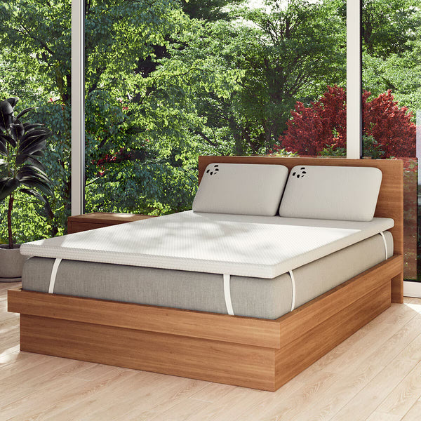 Panda Memory Foam Bamboo Mattress Topper, Super King