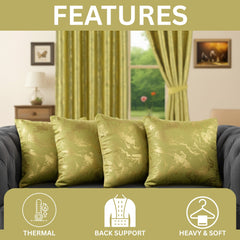 Set of 4 Marble Style Cushions Filled, Soft Decorative Pillows for Sofa, Couch, Bed & Living Room, Modern Gold Marble Pattern Accent for Home Décor