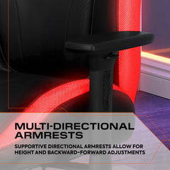 X Rocker Kunai RGB Gaming Chair with LED Lights