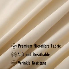 Duvet Cover Set with Matching Pillowcase Microfibre Wrinkle Resistant with Quick Popper Fastening