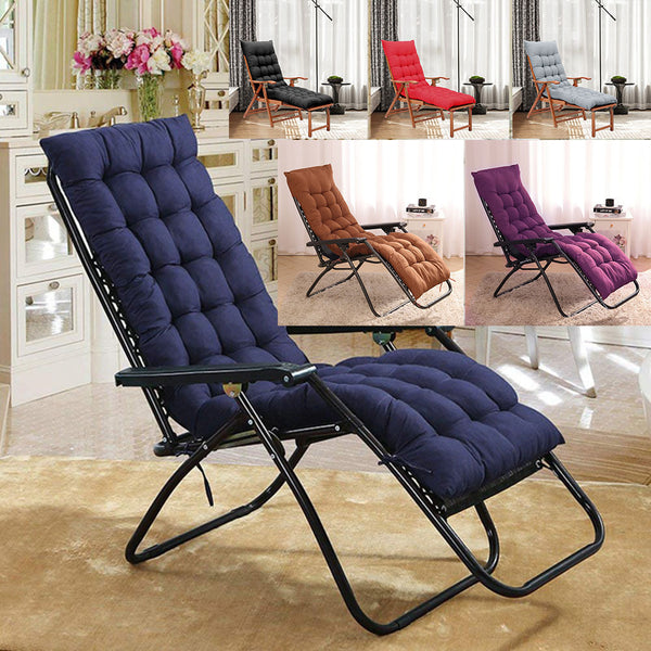 Garden Bench Cushion Chair Cushion, Sun Lounger Cushion Pads 160*50*8cm Thick Garden Recliner Chair Replacement Anti-Slip Cushion Sunbed Cushion 2 3 Seater Seat Pad for Porch Swing Patio Lawn Various Colour Options
