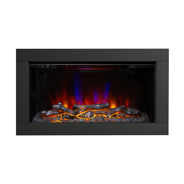 Flare Avella Wall Mounted Inset Electric Fire in Black, 2Kw