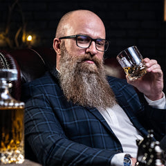 Whisiskey - Whiskey Glass Set - Gift Sets for Men - Whisky Glass Birthday Gifts for Men - Rum Tumblers - Mens Gifts - Whisky Set with 2 Glasses, 8 Whiskey Stones, Accessories