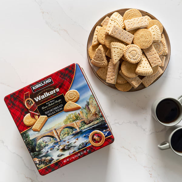 Kirkland Signature Walkers Premium Shortbread Selection, 2.1Kg Tin