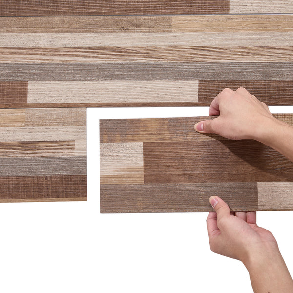 36pcs - 2mm Thickened PVC Self-adhesive Flooring, Silent Wood-grain Effect Floor Tiles with Wear-resistant UV Coating for Easy Cleaning. Specifically Designed for Pet Dens, Kitchens, Balconies, Bedrooms and Rental Property Refurbishments To Enhance Home C