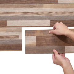 36pcs - 2mm Thickened PVC Self-adhesive Flooring, Silent Wood-grain Effect Floor Tiles with Wear-resistant UV Coating for Easy Cleaning. Specifically Designed for Pet Dens, Kitchens, Balconies, Bedrooms and Rental Property Refurbishments To Enhance Home C