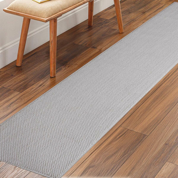 Off the Loom Runner in Grey, 60 X 213 Cm