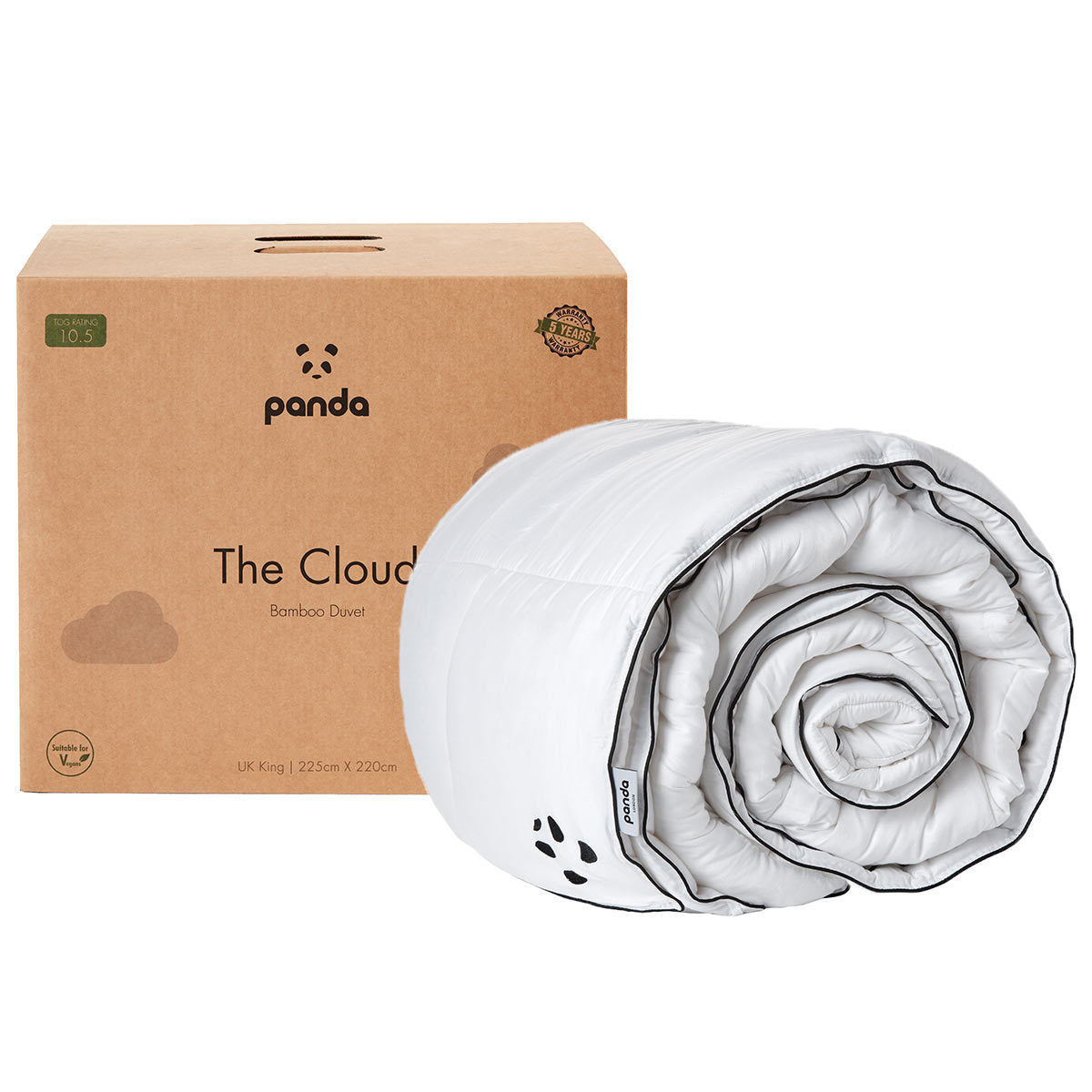 Panda The Cloud Bamboo 10.5 Tog All Seasons Duvet, King Size