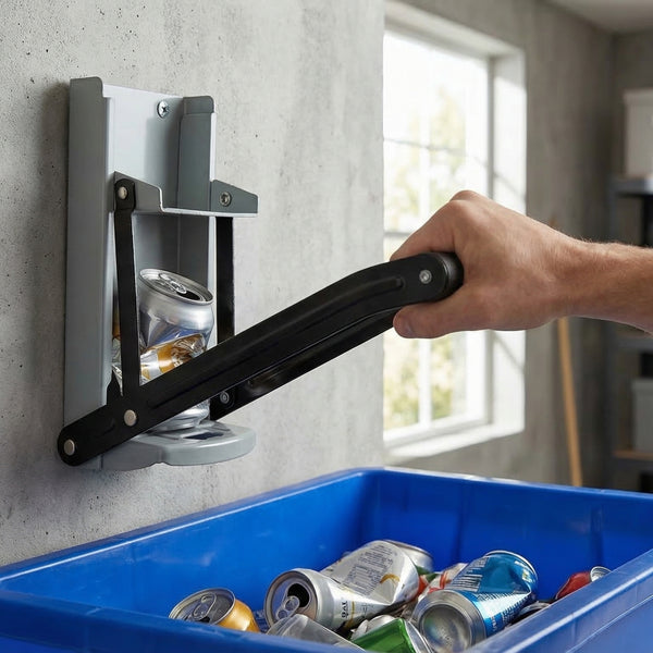 16oz Wall-Mounted Can Crusher | Heavy-Duty with Non-Slip Handle for Recycling Non-Slip Handle & Easy Operation
