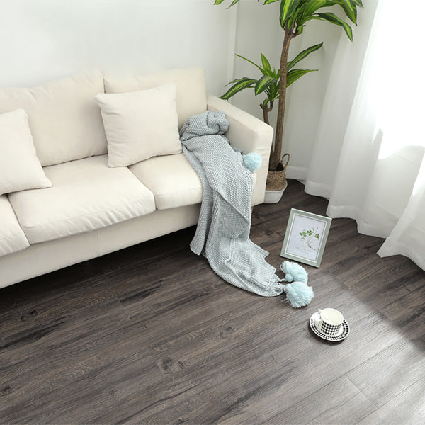 36pcs Vinyl Flooring Planks-Dark Gray, High-grade Wear-resistant Flooring Tile, 5 Square Flooring Attached To Kitchen Bathroom Household Floor Tiles, Back Glue, That Is, Peel and Stick, Wear-resistant,91.5*15.2*0.2cm/36.02*5.98*0.7inch.