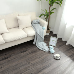 36pcs Vinyl Flooring Planks-Dark Gray, High-grade Wear-resistant Flooring Tile, 5 Square Flooring Attached To Kitchen Bathroom Household Floor Tiles, Back Glue, That Is, Peel and Stick, Wear-resistant,91.5*15.2*0.2cm/36.02*5.98*0.7inch.