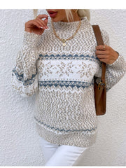 Women Sweater, New Arrival Autumn/ Winter, Style, Turtleneck, Snowflake Pattern, Chenille Pullover Casual Jacquard Sweater, Autumn and Winter Wear, Suitable for Back to, Work, Halloween, Christmas and Other Festivals, Comfortabl