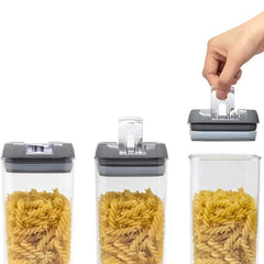 7pcs Sealed Candy Jars with Lids, Kitchen Food Storage Box Set, Stackable Pantry Organiser Jars for Cereal Flour, Sugar, Fridge Parts Kitchen Accessories