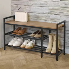 Neatfreak Wood Top Shoe Storage Bench