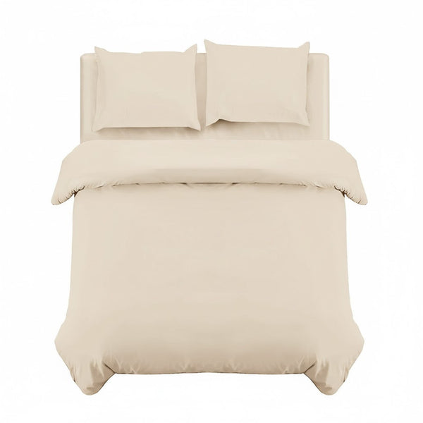4B Classic Plain Minimal Design Duvet Cover Set – Single Double King Super King Bedding for Home and Guest Rooms